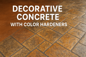 Decorative Concrete with Color Hardeners: Techniques & Design Ideas
