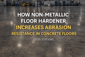 How Non-Metallic Floor Hardener Increases Abrasion Resistance in Concrete Floors